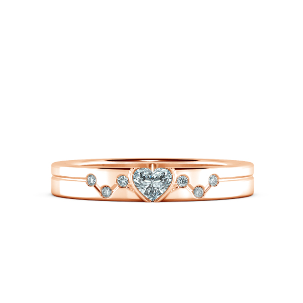 Nhẫn cưới nữ Heart Beat NCF3015 1